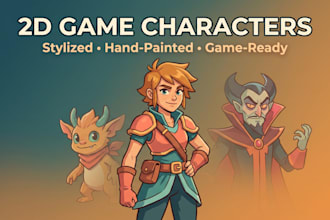 design 2d game characters for your mobile game