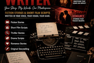 be your expert fiction ghostwriter
