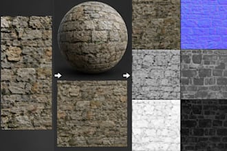 convert any photo into seamless pbr material textures
