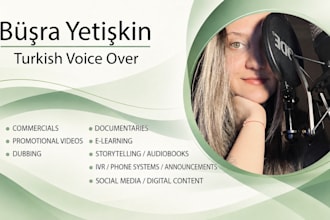 turkish voice over, dubbing and commercials