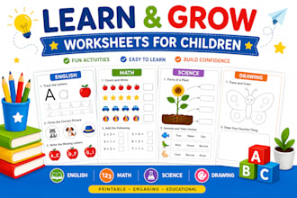 create custom printable worksheets for kids