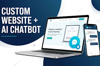 build a custom coded website with an ai chatbot for your business
