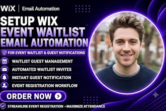 setup wix event waitlist email automation and guest notification workflow