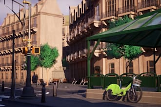 design game level, environment, multiplayer map and open world in unreal engine