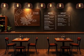 do modern restaurant menu design