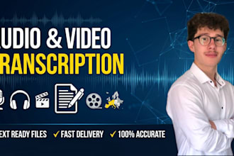 transcript your audio, video, interview, podcast