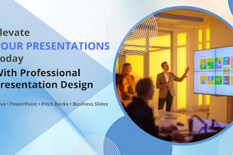 design minimalist and modern presentation slides