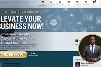 do professional linkedin optimization, design custom banner and career branding