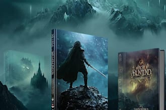 design stunning fantasy book cover art or e book art