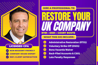 restore your dissolved UK company or voluntary strike off with hmrc