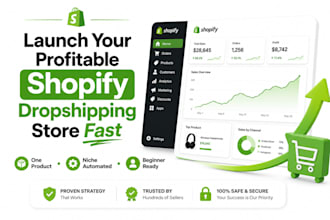 setup automated one product shopify dropshipping store with supplier integration