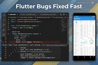 fix bugs and errors in your flutter app quickly