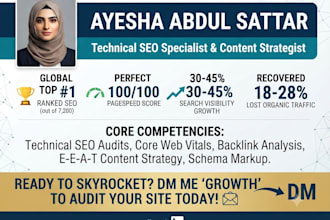 do a complete technical SEO audit and fix core web vitals