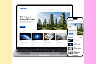 build a fully functional wordpress magazine or news site