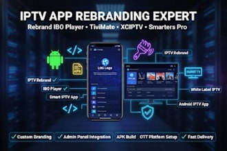 white label and rebrand android iptv app with custom branding