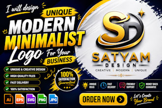 design a modern minimalist logo for your business