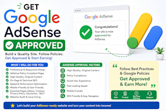 create a niche website ready for google adsense approval