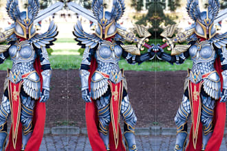 do cosplay wearable anime design cosplay props armor weapon fantasy knight masks