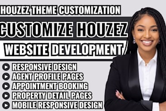 customize houzez theme, houzez real estate website wordpress real estate website