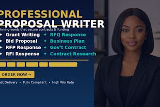 write bid proposal response to rfp rfi rfq government contract bid proposals