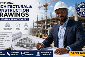 draw professional architectural floor plans for california projects