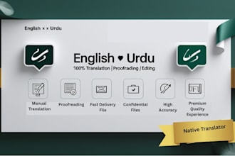 be your urdu to english human translator