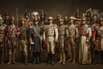 draw history soldiers, warriors, military uniform