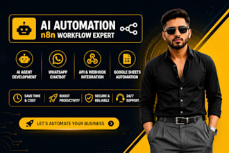 build ai automation workflows with n8n, whatsapp agents