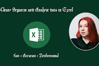 clean, organize and analyze your data in microsoft excel