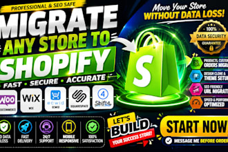 migrate woocommerce ecwid wix to shopify clone squrespace to shift4shop shopify
