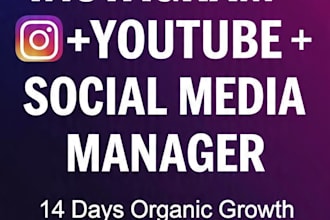manage instagram and youtube for growth