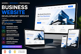 create a professional business website