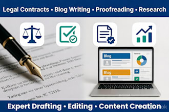 draft contracts, review legal documents, and do legal research