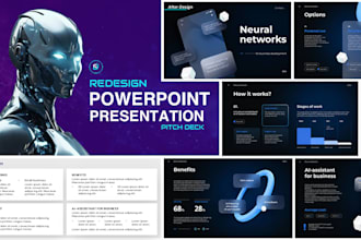design and redesign powerpoint presentation and pitch deck