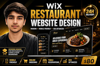 design a cafe, bakery, or restaurant website on wix