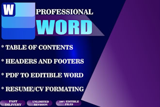 professionally format your word document