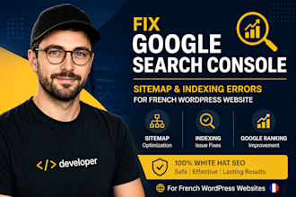 fix google search console, sitemap, indexing errors for french wordpress website