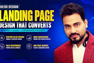 design a conversion focused landing page and sales funnel