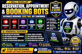 do web automation uk driving test bot appointment booking bot resy opentable bot