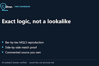 convert your tradingview pine script to a mt5 or mt4 indicator or ea