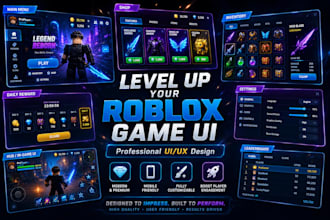 draw 2d game icon and design game UI UX and game assets