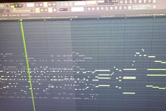 produce an original japanese rock or anime style song