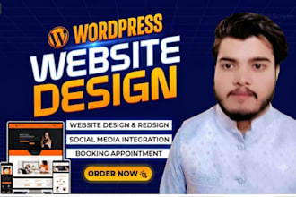 do modern wordpress website design or redesign, website development