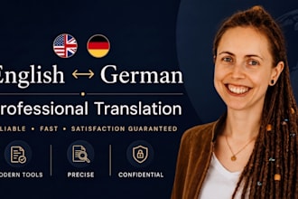 provide a professional english to german translation