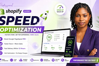 be shopify expert for shopify speed optimization and shopify website speed