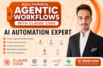 build claude code ai agent, agentic workflow, n8n automation, claude automation