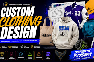 design professional custom fashion illustrations and apparel designs