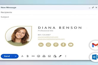 design HTML email signature for business