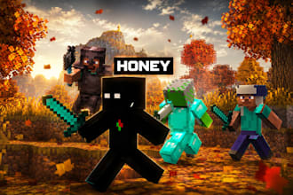 make high quality minecraft thumbnails for you