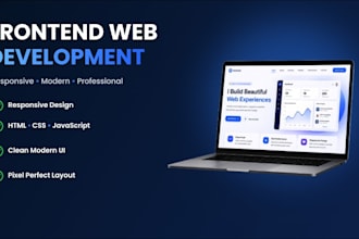build responsive landing pages and frontend web pages